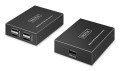 Przedłużacz (extender) po skrętce kat.6 USB 2.0 do 150m, 4x USB-A do 480 Mbps, 1x RJ45 (Gigabit Ethernet) - zestaw (odbiornik/nadajnik) - 3019822