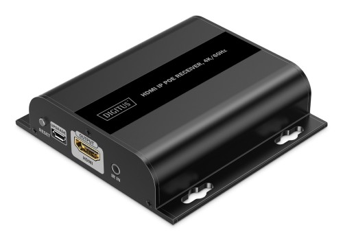 Dodatkowy odbiornik do DS-55353, przedłużacz (extender) po skrętce kat.6 HDMI 4K/60Hz przez IP 1G lub do 120m/200m z PoE - 2877043