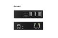 Przedłużacz (extender) po skrętce kat.6A USB 3.1 Gen1 do 100m, 3x USB-A, 1x USB-C do 5 Gbps, 1x RJ45 (Gigabit Ethernet) - zestaw (odbiornik/nadajnik) - 2877023