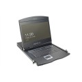 Digitus Konsola modułowa z monitorem TFT o przekątnej 19” (48,3 cm), 8-portowym przełącznikiem KVM & touchpadem, klawiatura amerykańska - 2137662
