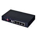 Planet VC-234 łącza sieciowe Zarządzany Fast Ethernet (10/100) Czarny 1U - 1861561