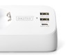 Digitus 3-drożna biurowa listwa zasilająca z 2 złączami USB-A i 1 złączem USB-C, biała - 2949818