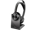 Zestaw słuchawkowy POLY Voyager Focus 2 USB-C-C z przejściówką USB-C/A i podst. ładującą - 2784449