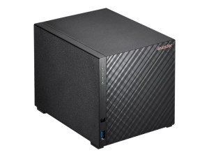 NAS Asustor AS1204T; Tower; 4x (3.5" SATA HDD/ 2.5" SSD); Realtek RTD1619B, 1GB DDR4, 1x 2.5GbE, 3x USB 3.2