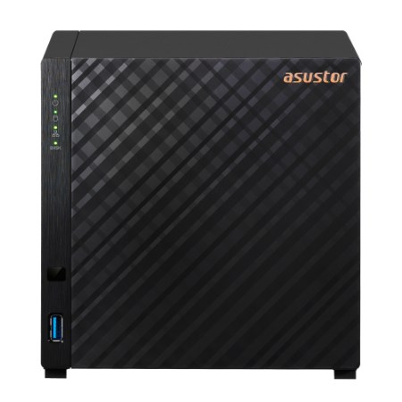 NAS Asustor AS1204T; Tower; 4x (3.5" SATA HDD/ 2.5" SSD); Realtek RTD1619B, 1GB DDR4, 1x 2.5GbE, 3x USB 3.2 - 3037089
