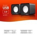 Zestaw głośników komputerowe AUDIOCORE AC870B (2.0; kolor czarny) - 3038347