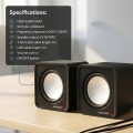 Zestaw głośników komputerowe AUDIOCORE AC870B (2.0; kolor czarny) - 3038348