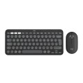 Logitech 920-012239 klawiatura Dołączona myszka Uniwersalne RF Wireless + Bluetooth QWERTY Amerykański międzynarodowy Grafitowy - 2262573