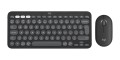 Logitech 920-012239 klawiatura Dołączona myszka Uniwersalne RF Wireless + Bluetooth QWERTY Amerykański międzynarodowy Grafitowy - 2771723
