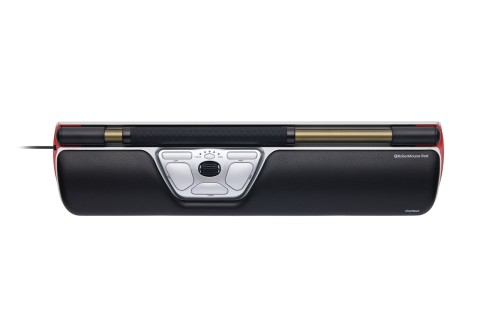 Contour Design RollerMouse Czerwony, przewodowy, USB Type-C, 2800 DPI, srebrny - 2987683
