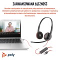 Poly Blackwire 3220 Stereo USB-C Black Headset +USB-C/A Adapter (Bulk) - 2878831