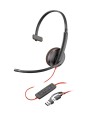 Poly Blackwire 3220 Stereo USB-C Black Headset +USB-C/A Adapter (Bulk) - 3005197