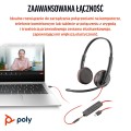 Poly Blackwire 3225 Stereo USB-C Headset +3.5mm Plug +USB-C/A Adapter (Bulk) - 2899056