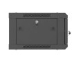 Lanberg WF01-6404-00B stojak 4U Szafa wisząca Czarny - 2937872