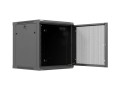 LANBERG SZAFA INSTALACYJNA RACK WISZĄCA 19" 12U 600X600 CZARNA DRZWI PERFOROWANE (FLAT PACK) - 3040257