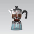 Kawiarka aluminiowa (3 filiżanki; 150 ml) MR-1666-3-BLACK MAESTRO - 3017007