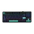 Klawiatura gasket F87 Pro Dark Blue + Black + Cyan GrayWoodV4 switch RGB AULA - 3011210