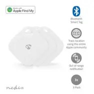 Brelok Bluetooth Nedis, Schlüssel-Finder 3er Pack do znajdowania wartościowych przedmiotów - 3045724