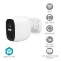 Kamera zewnętrzna Nedis Smartlife Wifi, IP66, czujnik ruchu, night vision, biały - 3018062