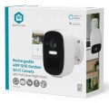 Kamera zewnętrzna Nedis Smartlife Wifi, IP66, czujnik ruchu, night vision, biały - 3018060