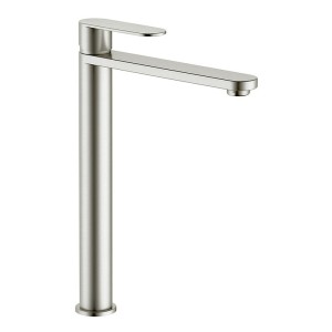 BASIN MIXER RIO STANDING HIGH BRU NICKEL