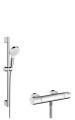 Hansgrohe Crometta brusersystem z 65 cm Vario brusesat i Ecostat 1001 CL termostatarmatur til frembygning - 2967694