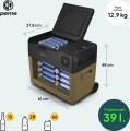 Peme Expedition 39 L lodówka podróżna Prąd elektryczny Brązowy - 3043597