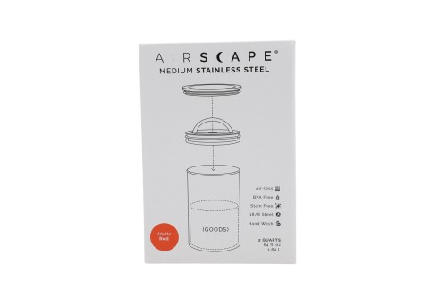 Airscape? Edelstahl-Aromabeh?lter mittel, signalrot matt - 3051937