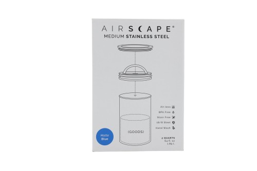 Airscape? Edelstahl-Aromabeh?lter mittel, blau matt - 3051938