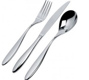 Alessi SG38S24M zestaw sztućców 3 szt. Stal nierdzewna