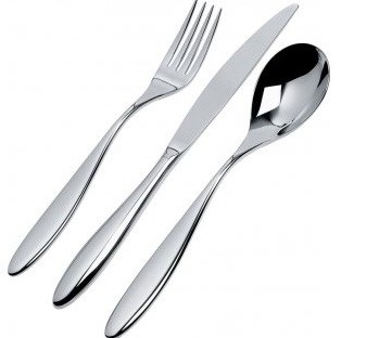 Alessi SG38S24M zestaw sztućców 3 szt. Stal nierdzewna - 2970177