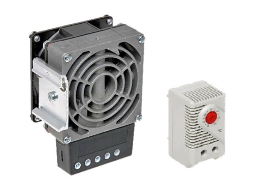 Dmuchawa grzewcza 100W z termostatem do szaf zewnętrznych ALANTEC - 3057855