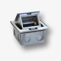 Box blatowy mini 3M - puszka blatowa do montażu gniazd standardu 22,5x45 mm ( 45x45 mm) uchylna, zielona - 3052619