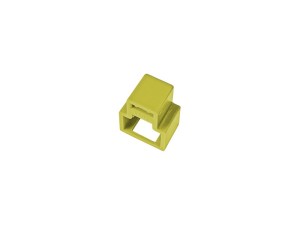 Blokada wtyku RJ45 przed nieautoryzowanym wypięciem, kolor żółty (opakowanie 24 szt. + klucz) ALANTEC