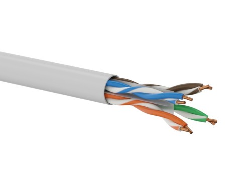 Kabel U/UTP kat.6A, sieciowy, skrętka, LSOH, Dca 4x2x23 AWG, 10Gb/s, gwarancja 10 lat, szary, 500m - Q-LANTEC - 3058414