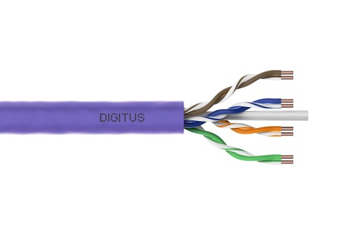 Digitus DK-1613-VH-1 kabel sieciowy Fioletowy 100 m Cat6 U/UTP (UTP) - 3053543