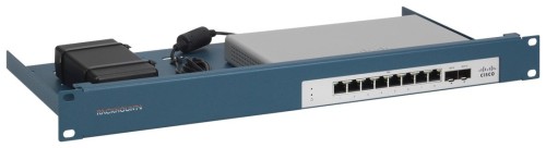 Rackmount.IT CISRACK RM-CI-T17 - Zestaw montażowy sprzętu sieciowego - Możliwość montażu w szafie - Metaliczny niebieski - 1U - 19" (48,3 cm) - 2975781