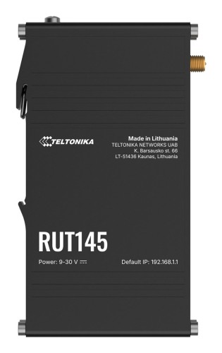 Teltonika RUT145 router bezprzewodowy Fast Ethernet Jedna częstotliwości (2,4 GHz) Czarny - 3053659