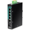 TRENDnet Industrie Switch  6 Port Gbit Manag.L2+ PoE+ Metall - 3046139