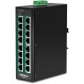 TRENDnet Industrie Switch 16 Port Gbit PoE+  DIN-Rail Metall - 3046181