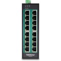 TRENDnet Industrie Switch 16 Port Gbit PoE+  DIN-Rail Metall - 3046177
