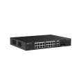 Ruijie Networks RG-ES220GS-LP przełącznik sieciowy Zarządzany L2 Gigabit Ethernet (10/100/1000) Obsługa PoE Desktop Czarny - 3058474