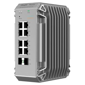 Ruijie Networks RG-NIS3100-8GT2SFP-HP przełącznik sieciowy Zarządzany L2 Gigabit Ethernet (10/100/1000) Obsługa PoE Szary