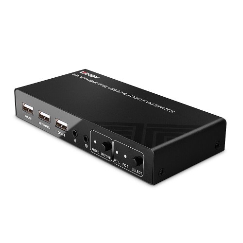 Lindy 32809 przełącznik KVM Czarny - 3053916