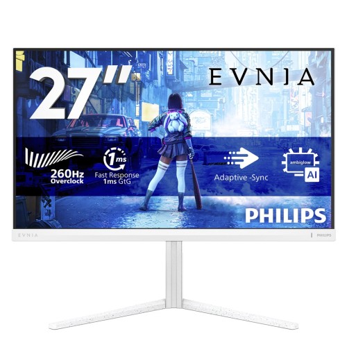 Philips Evnia 5000 27M2N5201P/00 monitor komputerowy 68,6 cm (27") 1920 x 1080 px Full HD LCD Biały - 3047475
