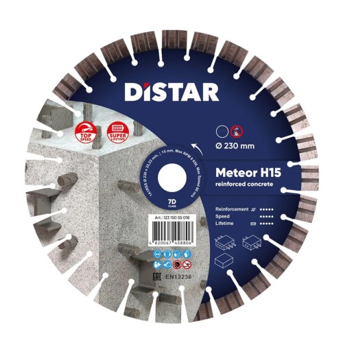 Distar Tarcza Diamentowa Meteor H15 230 x 2,6/1,6 x 22,23mm - 3054850