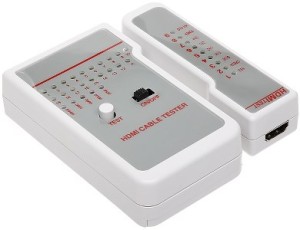 LogiLink WZ0017 tester kabli sieciowych Fioletowy, Biały