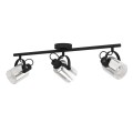 Lampa punktowa BERREGAS 3XE27 czarna/chrome - 3048151