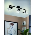 Lampa punktowa BERREGAS 3XE27 czarna/chrome - 3048150