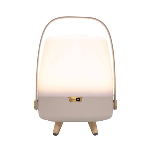 Kooduu Lite-up PLAY Mini Głośnik mono przenośny Piaskowy, Biały, Drewno 8 W